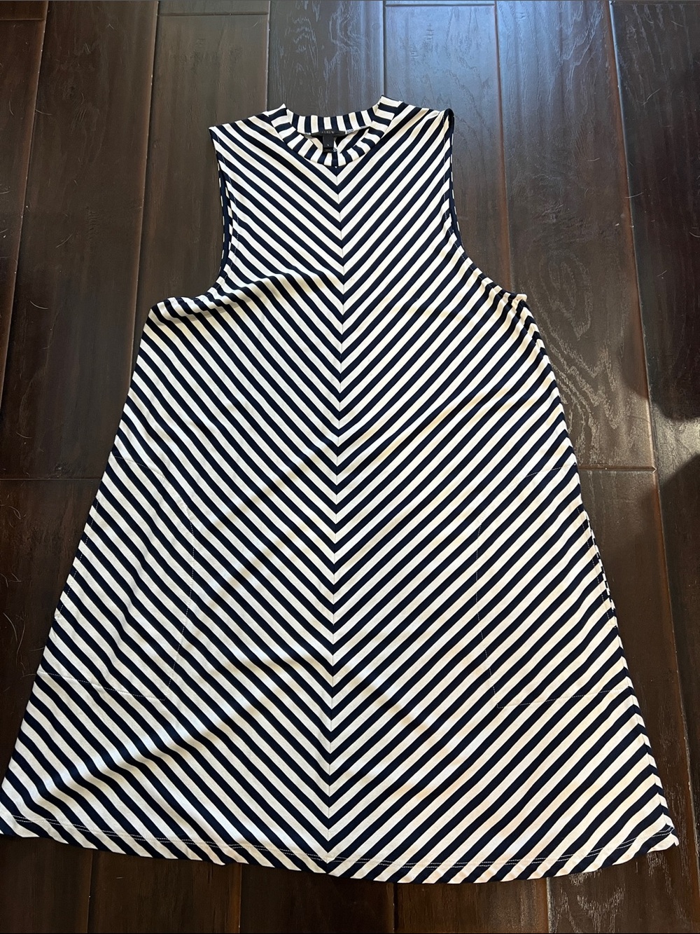 J.Crew Navy and White Striped Dress, size Large